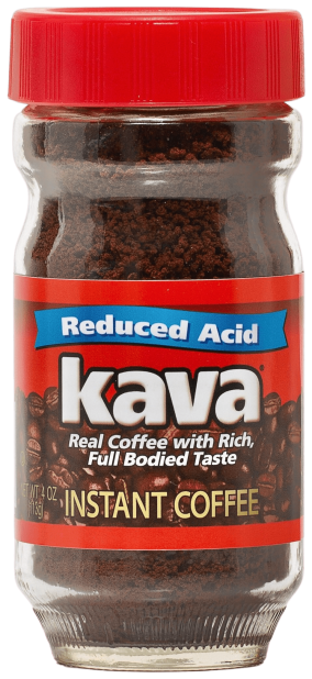 Kava low acid instant coffee jar – 100% Arabica, smooth and gentle on stomach