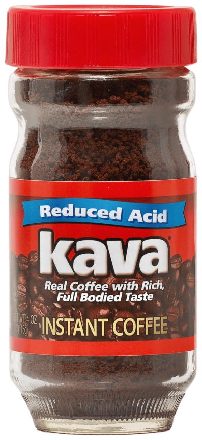 Kava low acid instant coffee jar – 100% Arabica, smooth and gentle on stomach